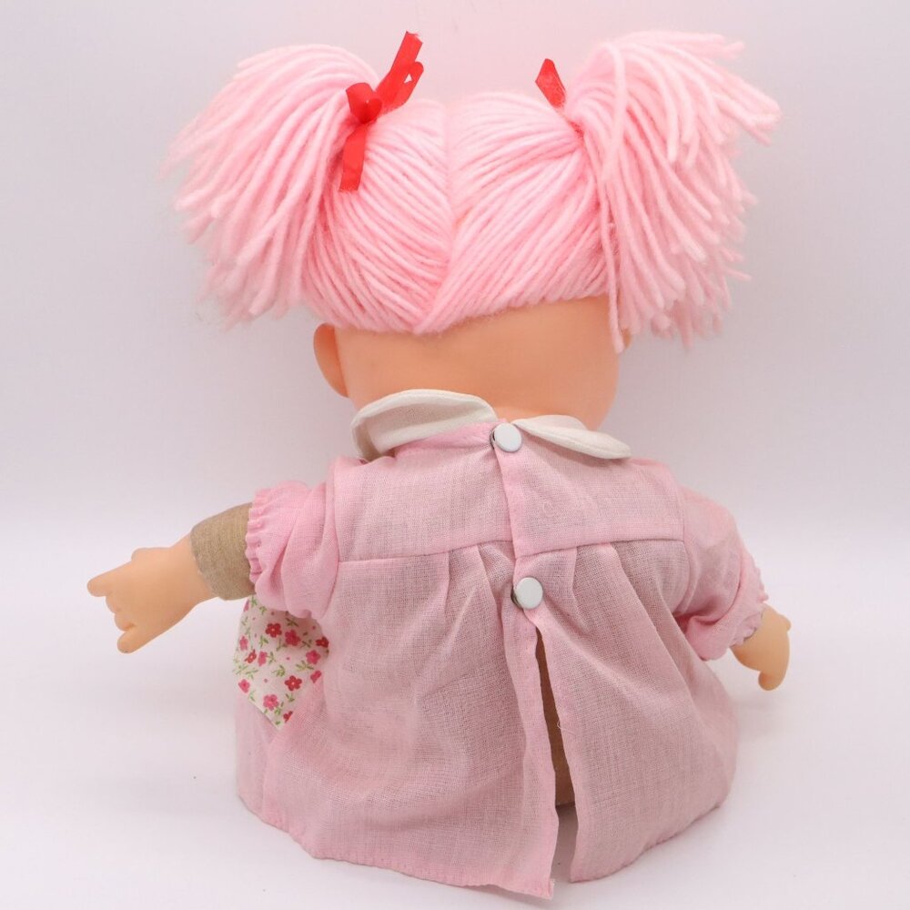 Vtg 80s Set of 2 Komey Komfy Kid Girl & Boy Ice Cream Dolls Yarn Hair - Picture 7 of 16